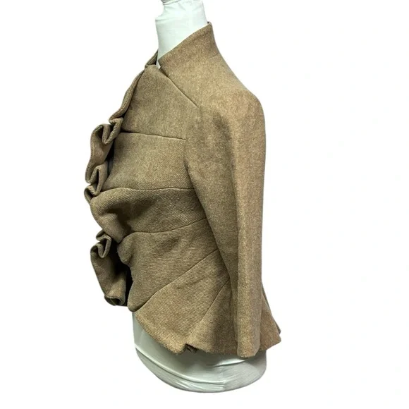 Tabitha Ruffled Wool Blend Jacket - Picture 2 of 5